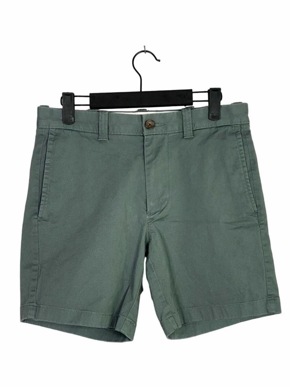 J. Crew 7" Inseam Vintage Laurel Green Chino Mens Shorts Sz 31